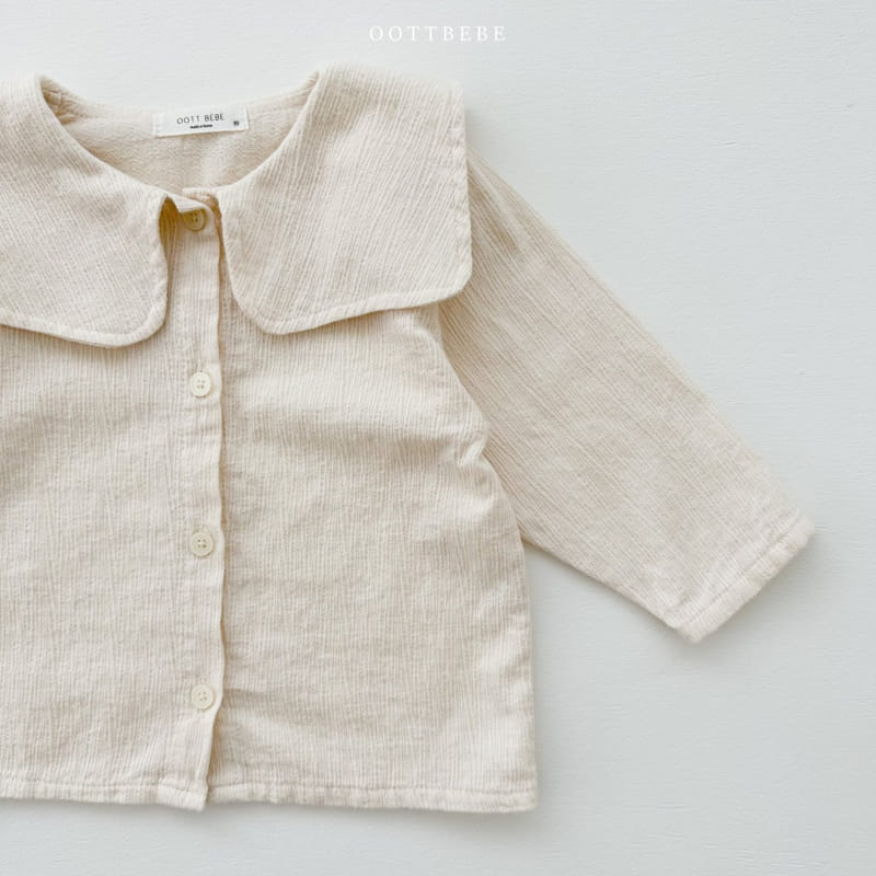 Oott Bebe - Korean Children Fashion - #childrensboutique - Bonjour Collar Blouse - 5