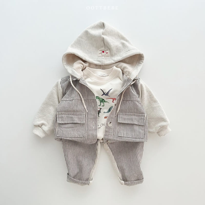 Oott Bebe - Korean Children Fashion - #discoveringself - Rora Denim Hoody Jumper - 7