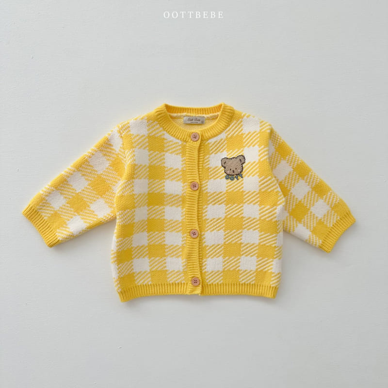 Oott Bebe - Korean Children Fashion - #fashionkids - Pure Check Cardigan