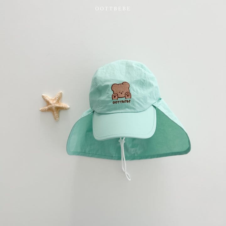 Oott Bebe - Korean Children Fashion - #kidsshorts - Vacance Bear sun Cap - 4