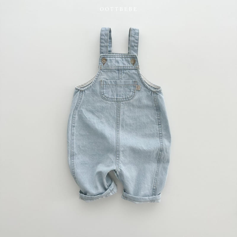 Oott Bebe - Korean Children Fashion - #kidzfashiontrend - Rora Denim Overalls