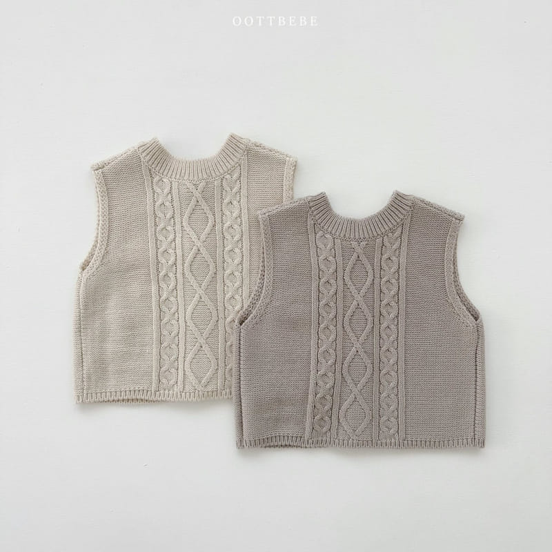 Oott Bebe - Korean Children Fashion - #magicofchildhood - Abang Knit Vest - 7