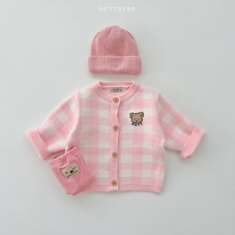 Oott Bebe - Korean Children Fashion - #minifashionista - Pure Check Cardigan - 8