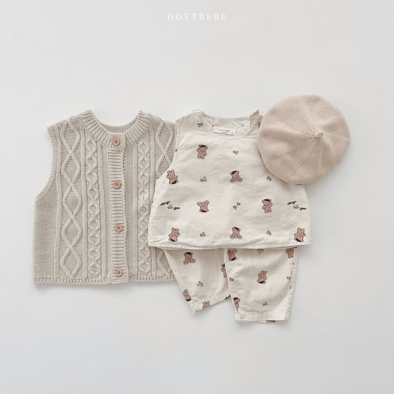 Oott Bebe - Korean Children Fashion - #minifashionista - Abang Knit Vest - 8