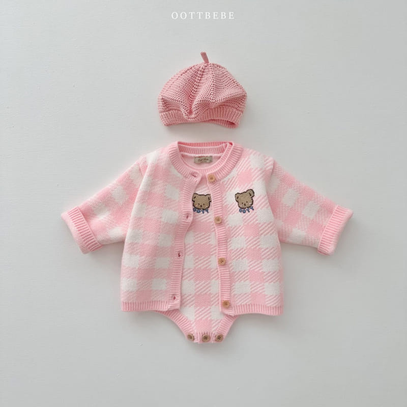 Oott Bebe - Korean Children Fashion - #stylishchildhood - Pure Check Cardigan - 12