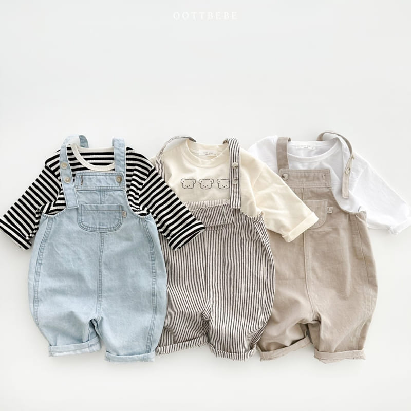 Oott Bebe - Korean Children Fashion - #stylishchildhood - Roara Overalls - 8