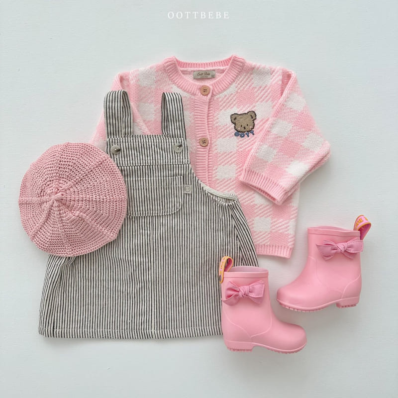 Oott Bebe - Korean Children Fashion - #todddlerfashion - Pure Check Cardigan - 10