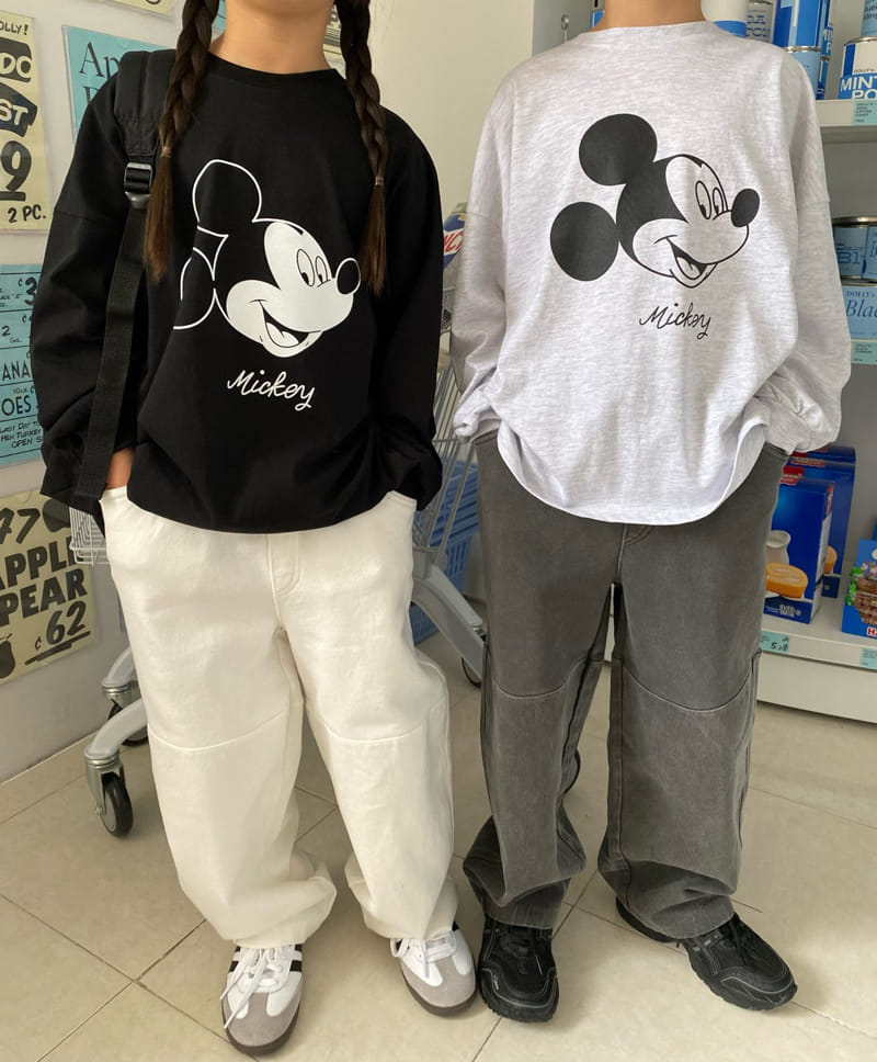 Our - Korean Children Fashion - #Kfashion4kids - Plain Mickey Tee - 2