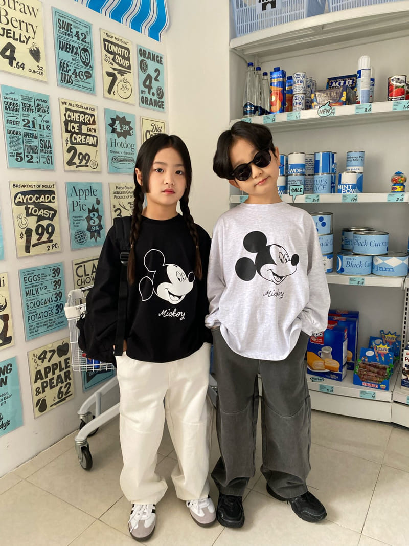 Our - Korean Children Fashion - #littlefashionista - Plain Mickey Tee - 4