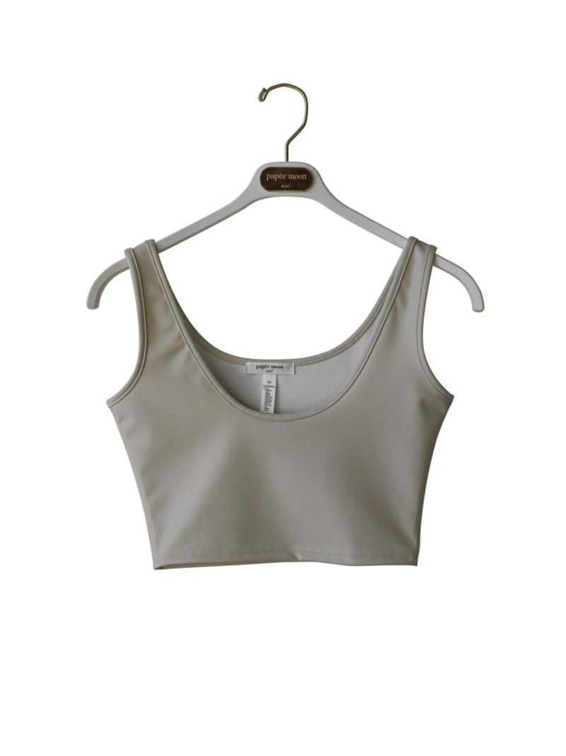 Paper Moon - Korean Women Fashion - #momslook - Leather Sleeveless Tank Top - 3