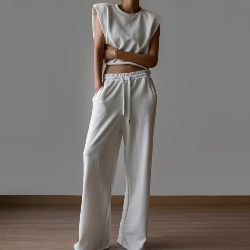 Paper Moon - Korean Women Fashion - #romanticstyle - Cutting Pants