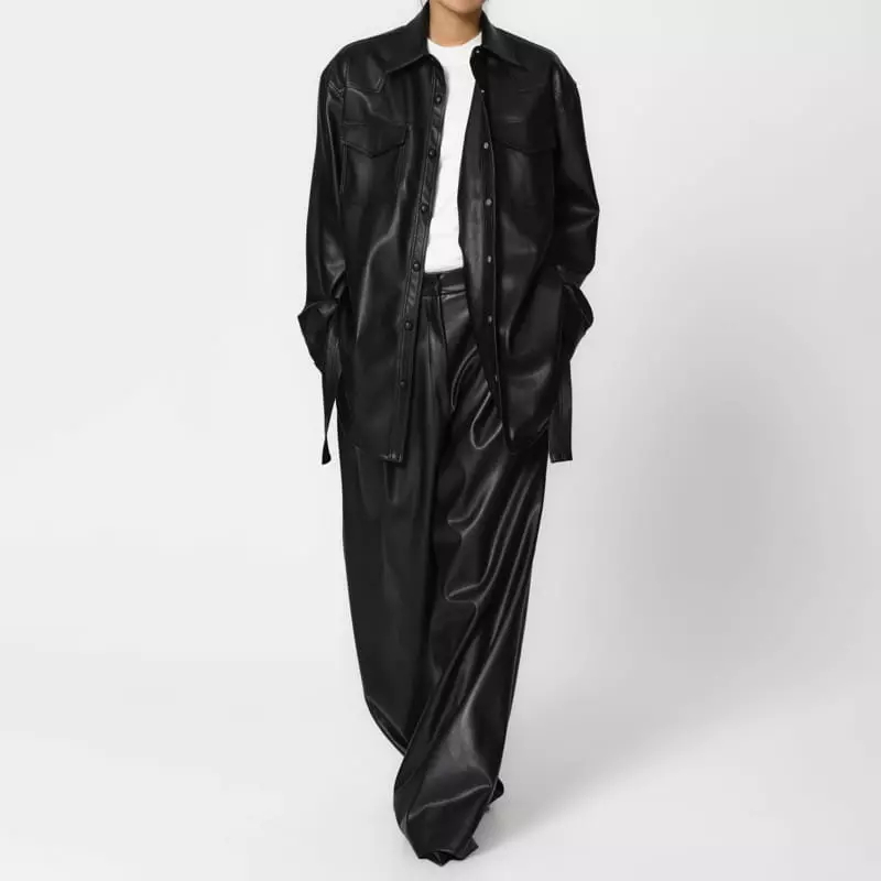 Paper Moon - Korean Women Fashion - #womensfashion - Leather Pants - 3