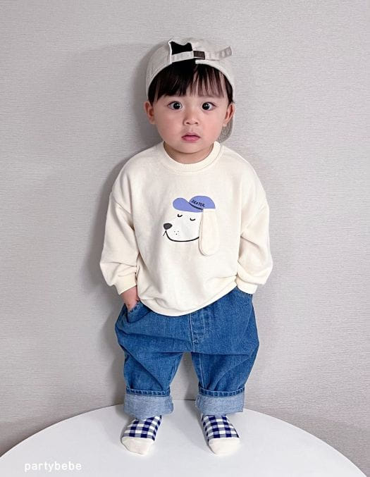 Party Kids - Korean Baby Fashion - #babyboutique - Puppy Sweatshirt - 9