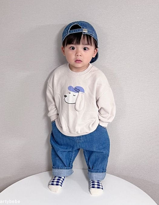 Party Kids - Korean Baby Fashion - #babyclothing - Puppy Sweatshirt - 12