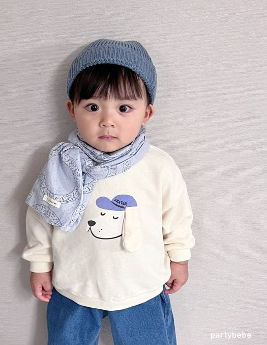 Party Kids - Korean Baby Fashion - #babylifestyle - Puppy Sweatshirt