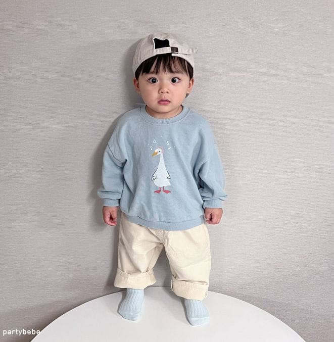 Party Kids - Korean Baby Fashion - #babyoninstagram - Duck Sweatshirt - 5