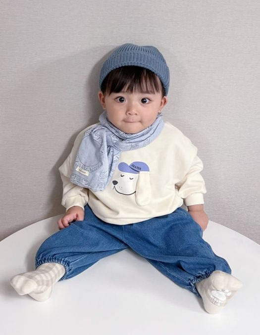 Party Kids - Korean Baby Fashion - #babyootd - Puppy Sweatshirt - 4