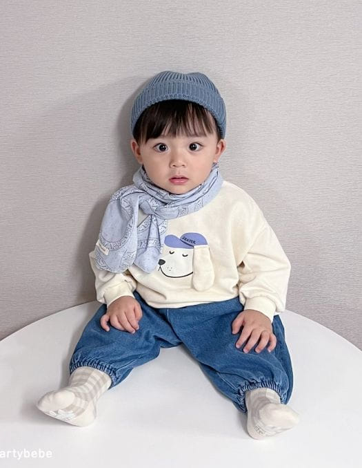 Party Kids - Korean Baby Fashion - #babywear - Puppy Sweatshirt - 6