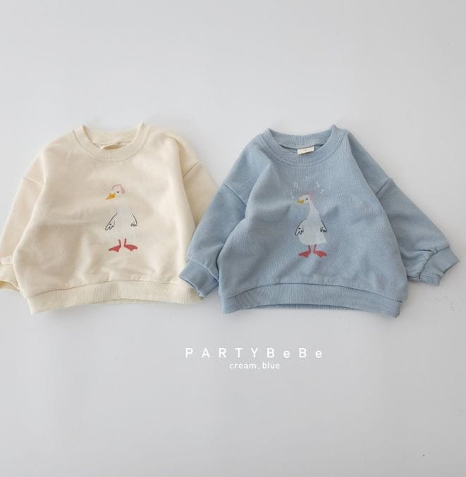 Party Kids - Korean Baby Fashion - #onlinebabyboutique - Duck Sweatshirt - 10