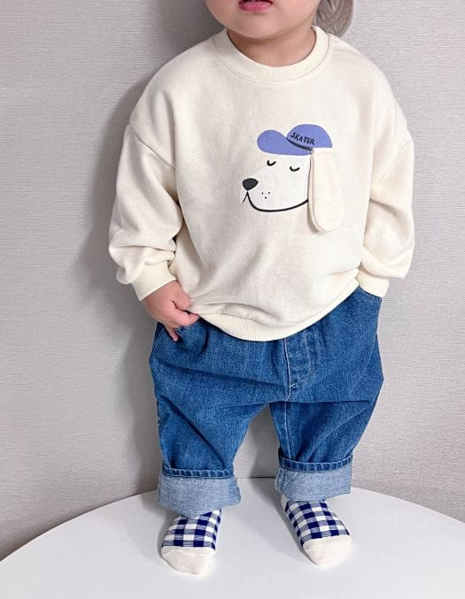 Party Kids - Korean Baby Fashion - #onlinebabyboutique - Puppy Sweatshirt - 7