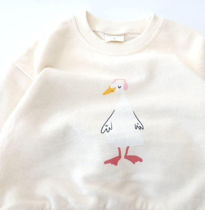 Party Kids - Korean Baby Fashion - #smilingbaby - Duck Sweatshirt - 12