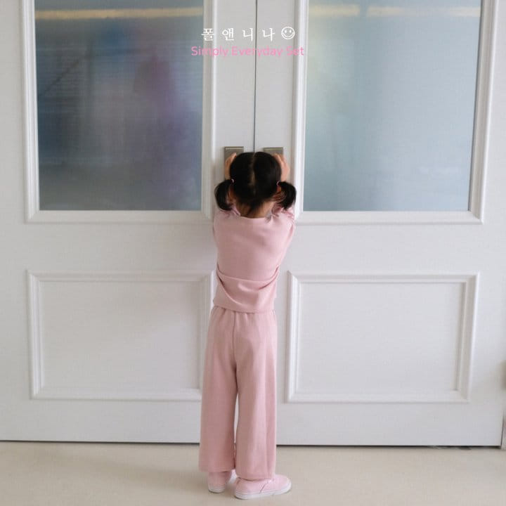 Paul & Nina - Korean Children Fashion - #todddlerfashion - Simply Everyday Top Bottom Set - 12