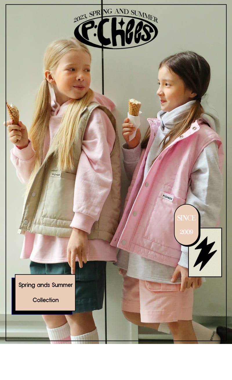 Peach-Cream - Korean Junior Fashion - #magicofchildhood - Per Quilting Vest