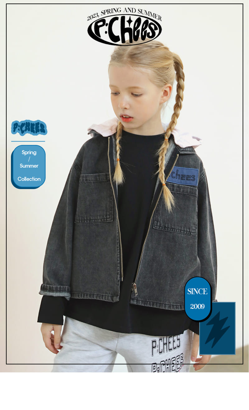 Peach-Cream - Korean Junior Fashion - #todddlerfashion - Avain Denim Jacket