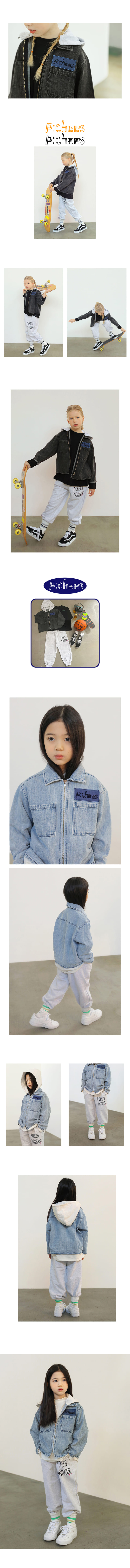 Peach-Cream - Korean Junior Fashion - #toddlerclothing - Avain Denim Jacket - 2