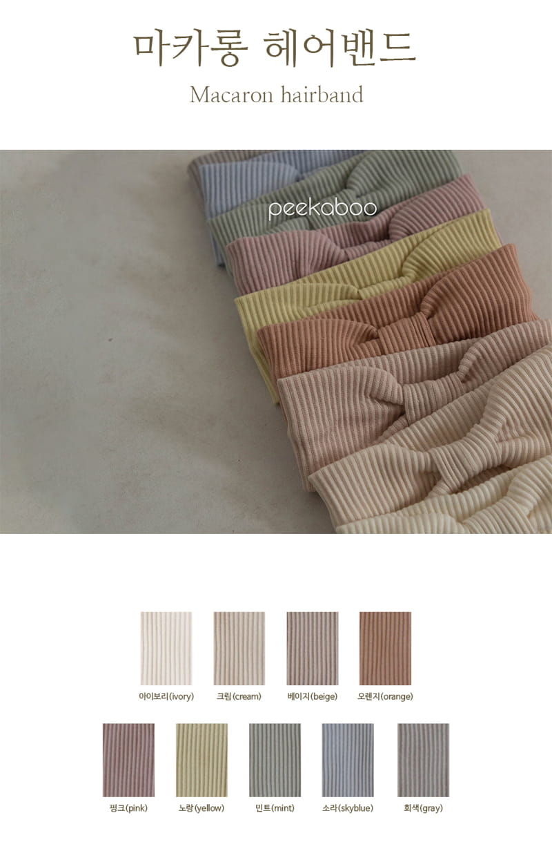 Peekaboo - Korean Baby Fashion - #babyclothing - Macaroon Hairband