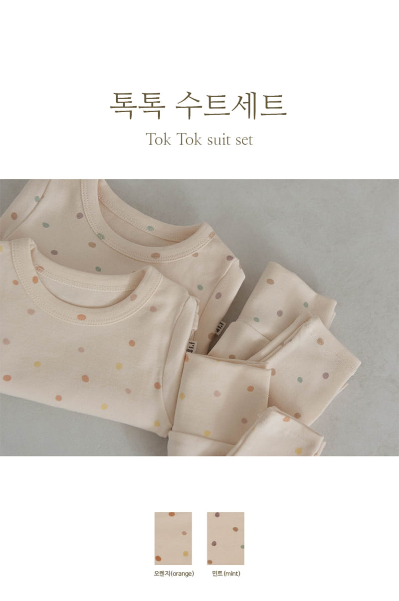 Peekaboo - Korean Baby Fashion - #babyoutfit - Tok Bodysuit Set