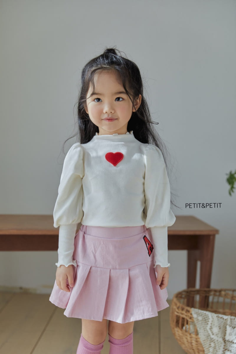 Petit & Petit - Korean Children Fashion - #Kfashion4kids - Heart Puff Tee - 5