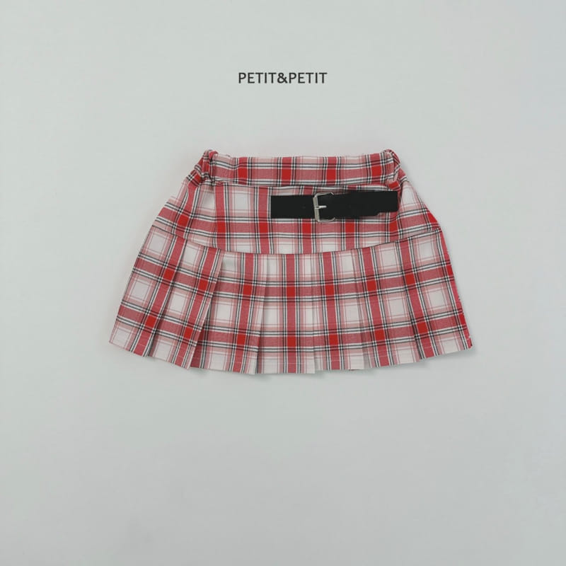 Petit & Petit - Korean Children Fashion - #Kfashion4kids - Check Wrinkle Skirt - 2