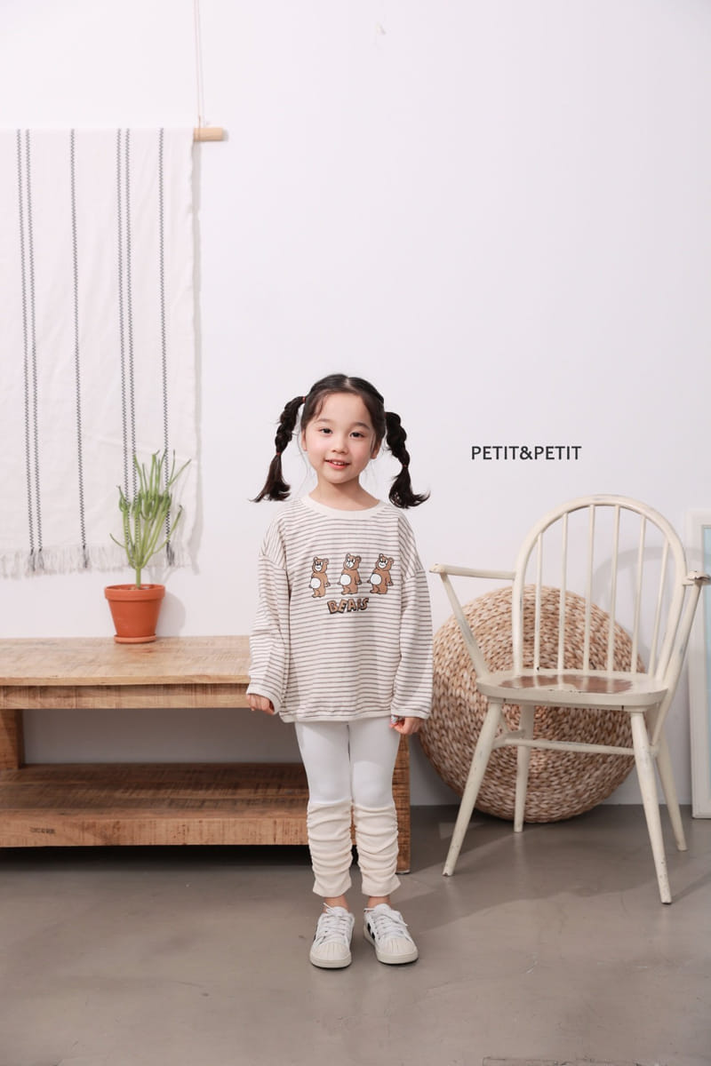 Petit & Petit - Korean Children Fashion - #childofig - Three Bear Piping Tee - 2