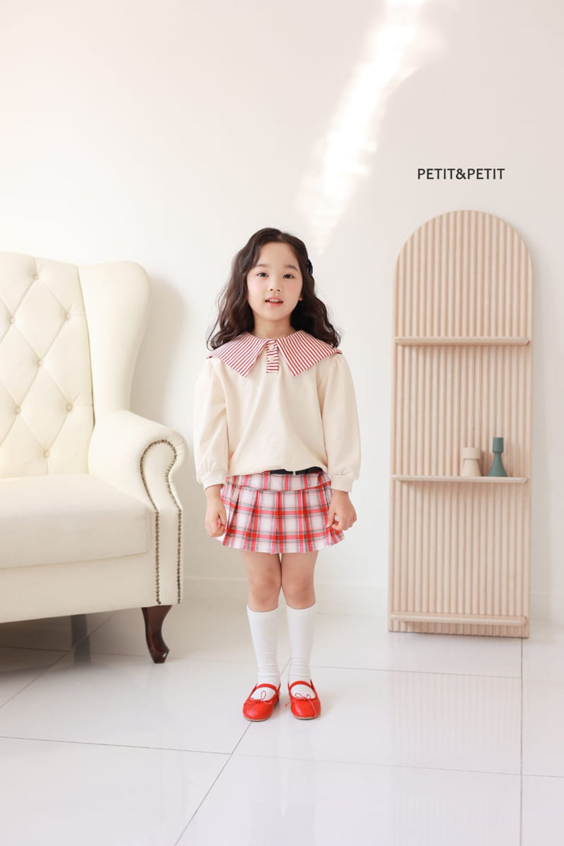 Petit & Petit - Korean Children Fashion - #childofig - Check Wrinkle Skirt - 7