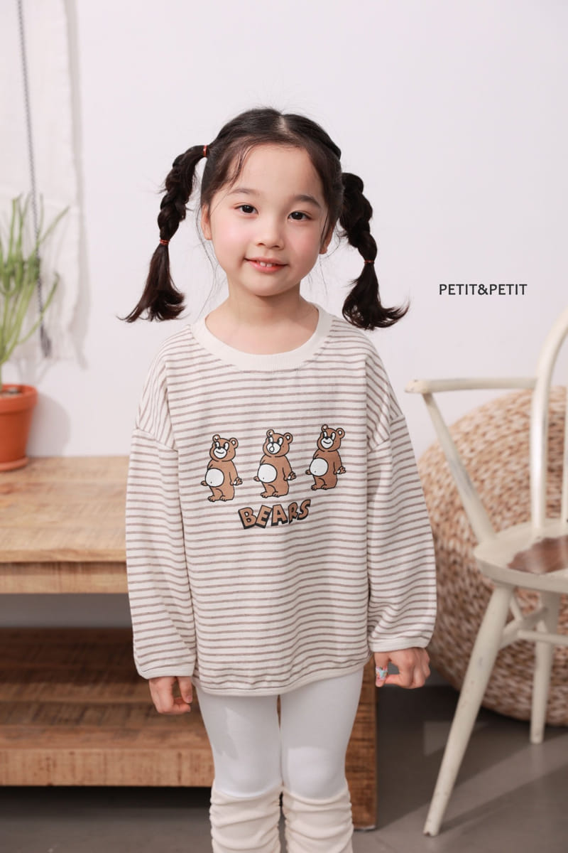 Petit & Petit - Korean Children Fashion - #childrensboutique - Three Bear Piping Tee - 3