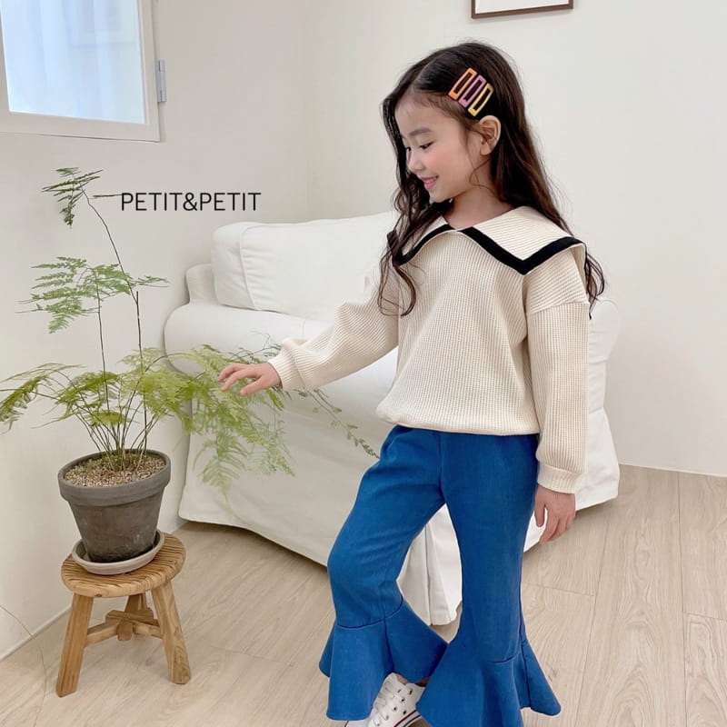 Petit & Petit - Korean Children Fashion - #designkidswear - Waffle Sailor Tee - 7