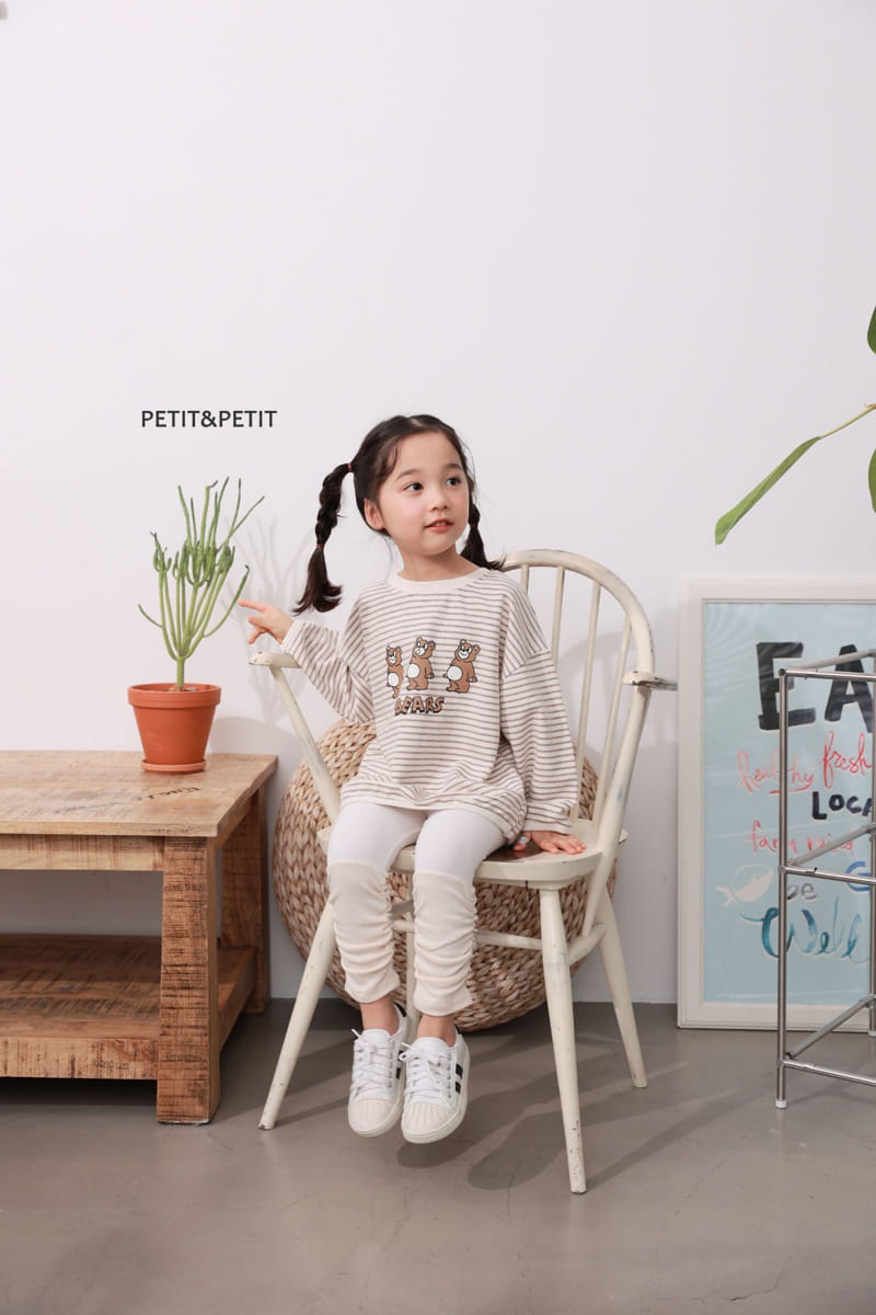 Petit & Petit - Korean Children Fashion - #childrensboutique - Three Bear Piping Tee - 4