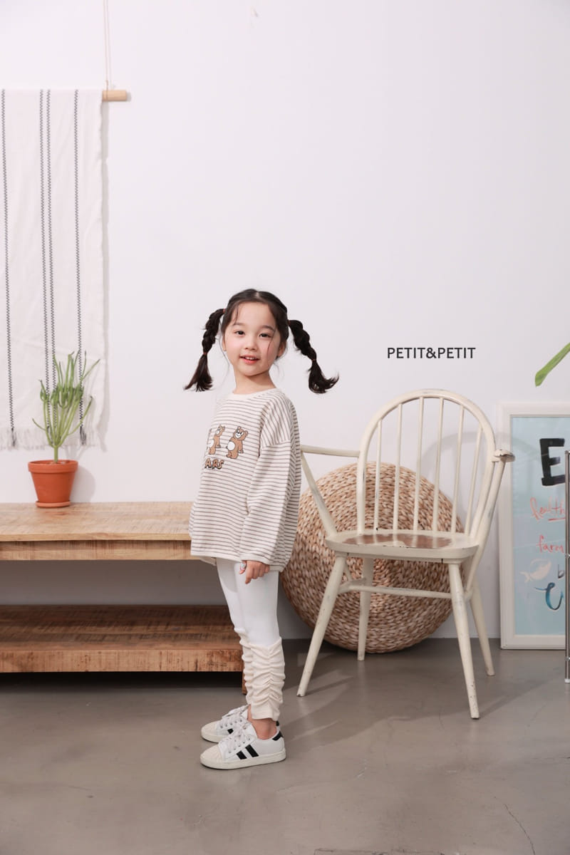 Petit & Petit - Korean Children Fashion - #discoveringself - Three Bear Piping Tee - 5