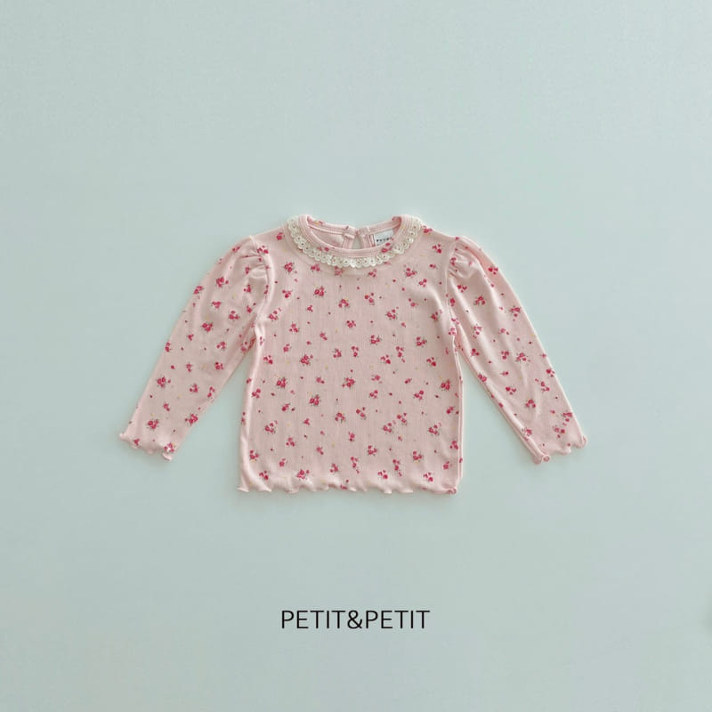 Petit & Petit - Korean Children Fashion - #kidsshorts - Sugar Flower Lace Tee