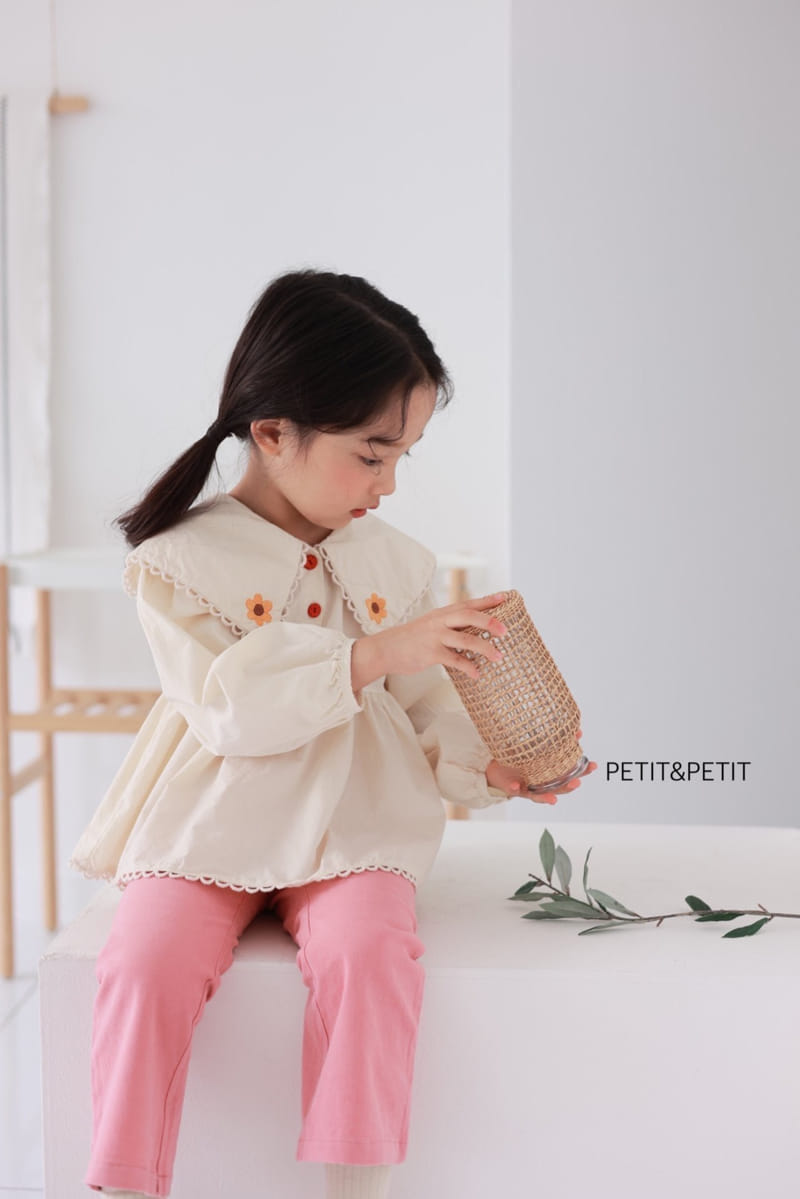 Petit & Petit - Korean Children Fashion - #kidsstore - Embrodiery Blouse - 5