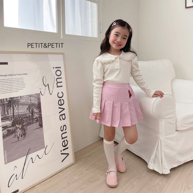 Petit & Petit - Korean Children Fashion - #kidsshorts - Eyelet Blouse - 4