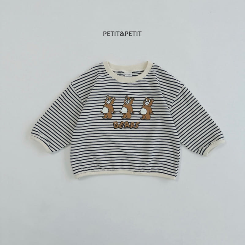 Petit & Petit - Korean Children Fashion - #kidsstore - Three Bear Piping Tee - 8