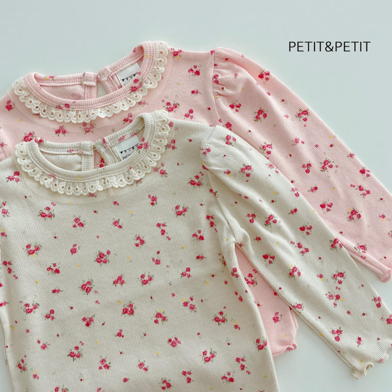 Petit & Petit - Korean Children Fashion - #kidzfashiontrend - Sugar Flower Lace Tee - 3