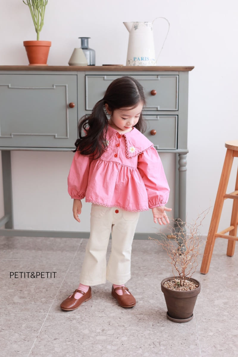 Petit & Petit - Korean Children Fashion - #littlefashionista - Embrodiery Blouse - 8