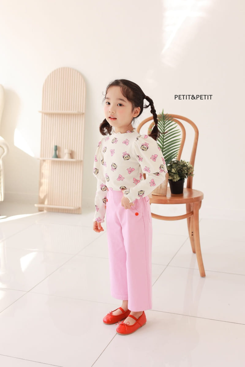 Petit & Petit - Korean Children Fashion - #littlefashionista - Ribbon Bear Tee - 3