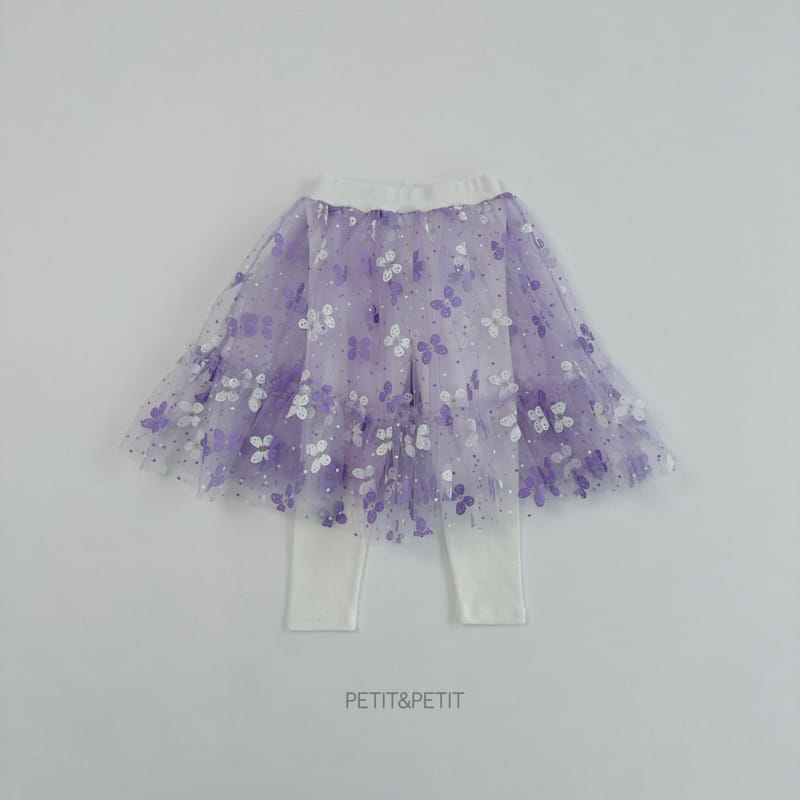 Petit & Petit - Korean Children Fashion - #littlefashionista - Butterfly Sha Skirt Leggings