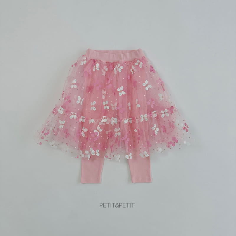 Petit & Petit - Korean Children Fashion - #magicofchildhood - Butterfly Sha Skirt Leggings - 2