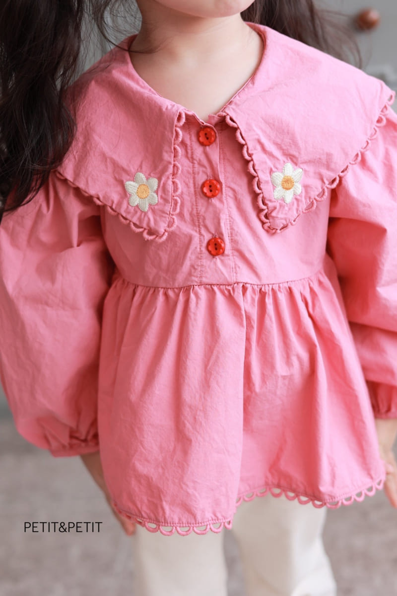 Petit & Petit - Korean Children Fashion - #minifashionista - Embrodiery Blouse - 10