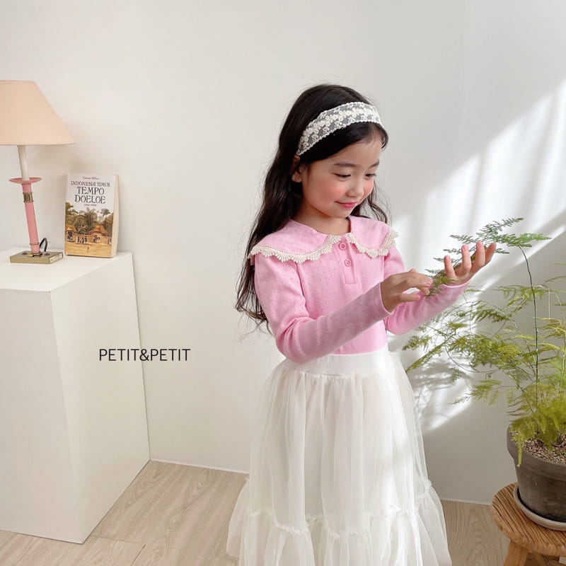 Petit & Petit - Korean Children Fashion - #minifashionista - Eyelet Blouse - 9